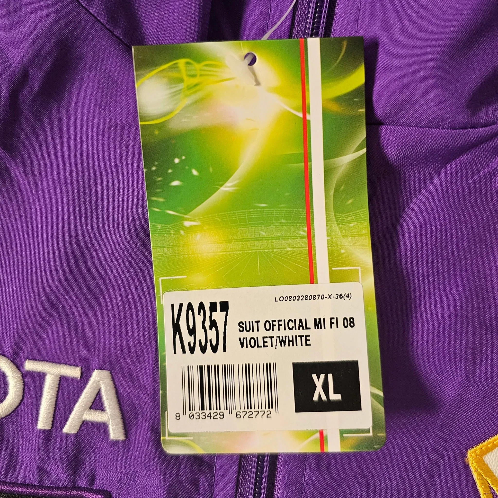 2008-09 Fiorentina Lotto player-issue jacket BNWT