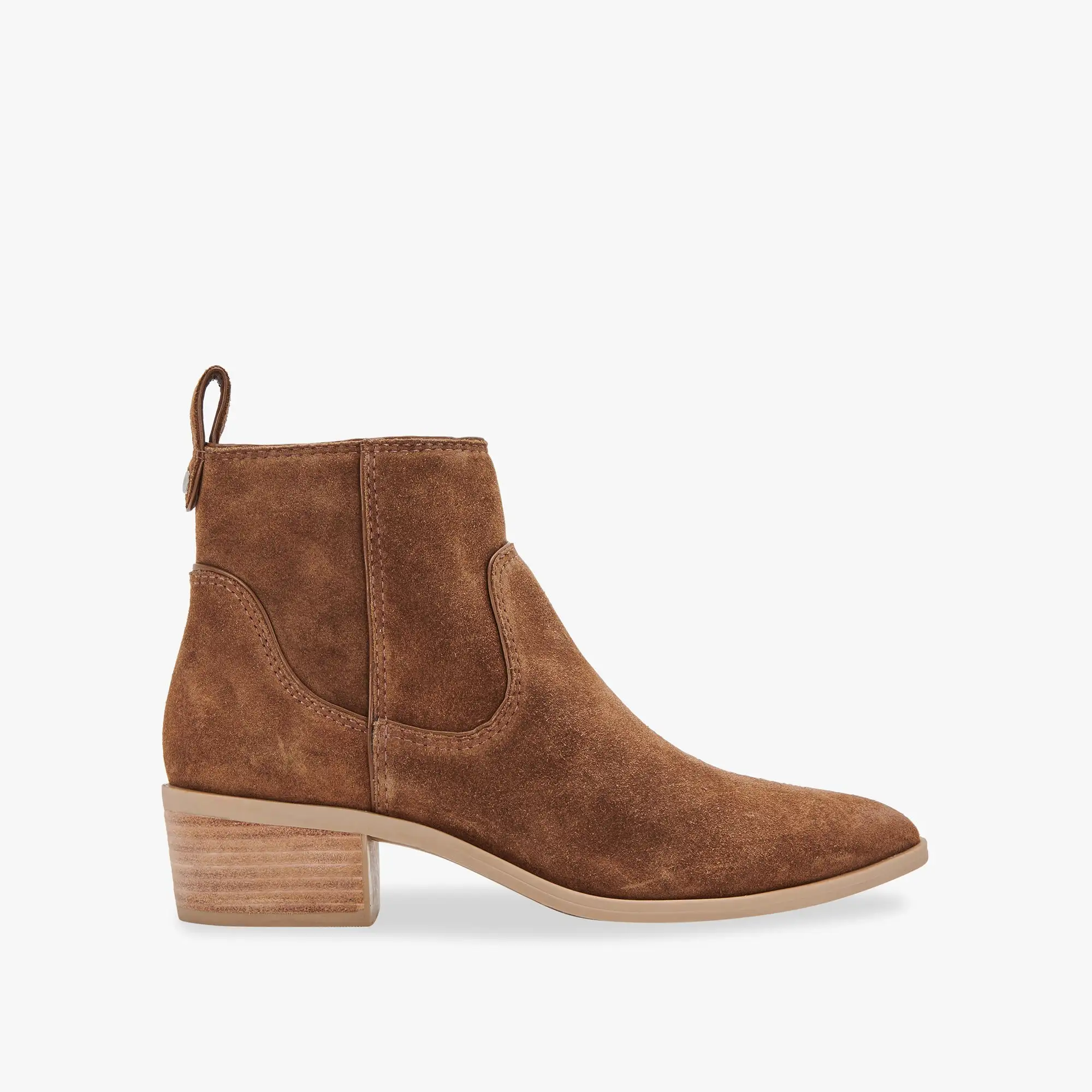 ABLE BOOTIES DK BROWN SUEDE - re:vita