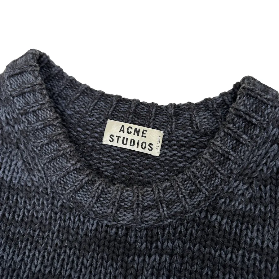 ACNE STUDIOS SS13 HELSINKI MOULINE SWEATER - GREY