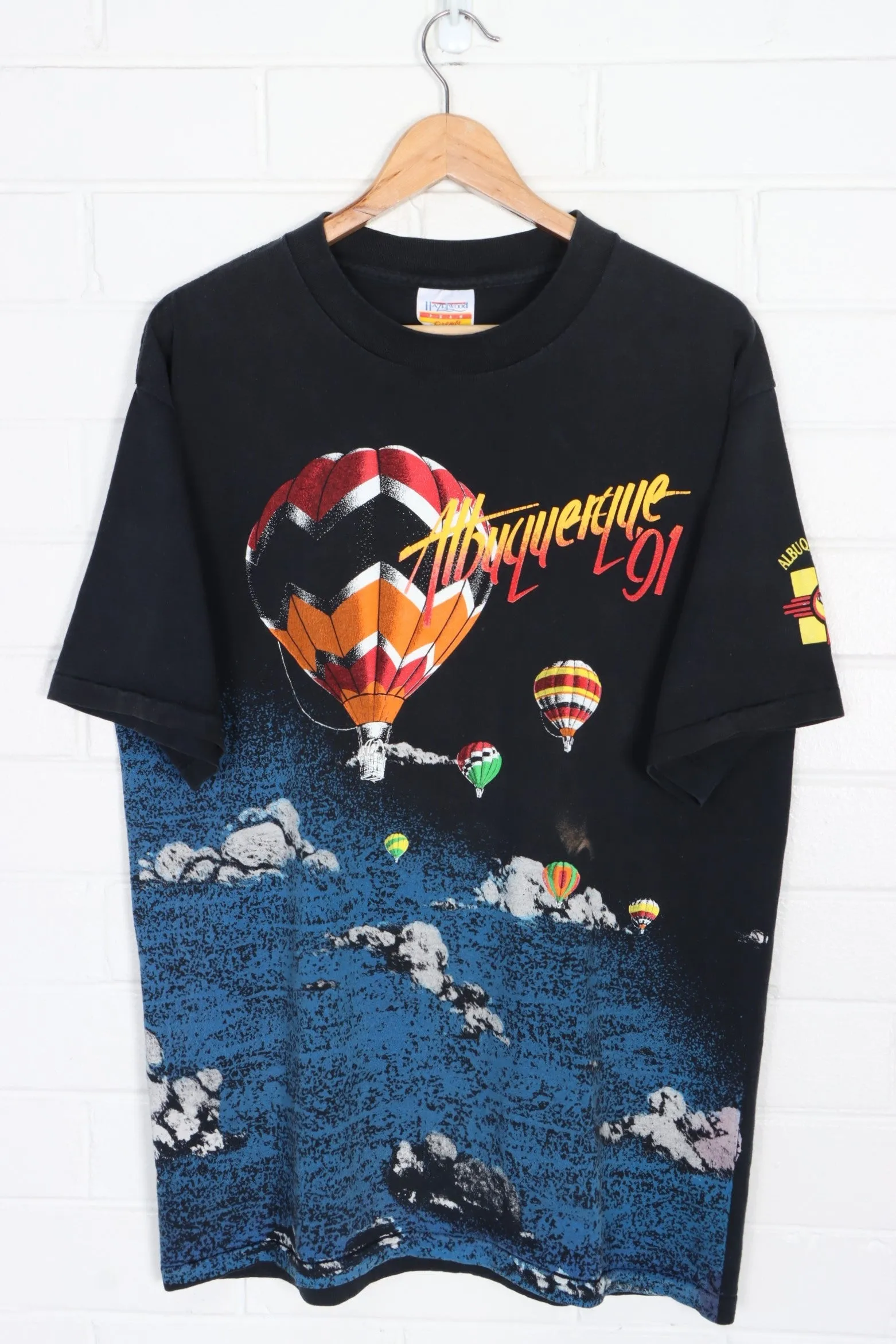 Albuquerque 1991 Hot Air Balloons Single Stitch Tee USA Made (L)