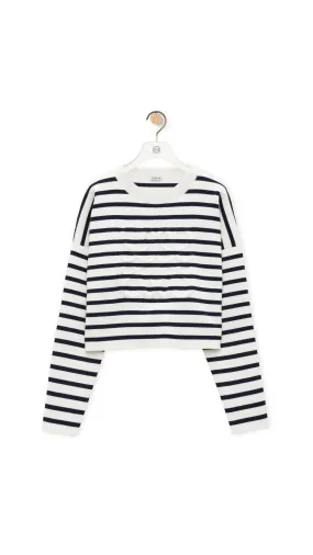 Anagram Sweater in Wool - Off-white/Navy