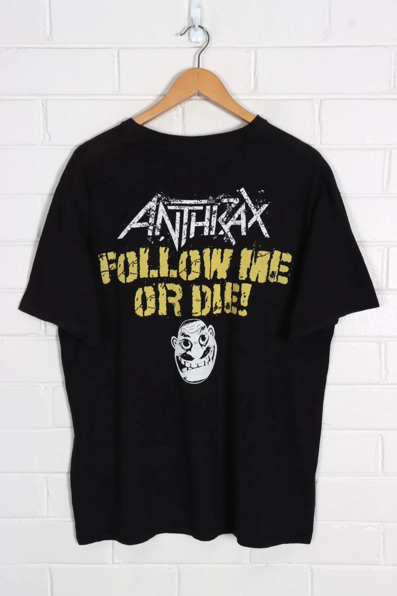 Anthrax Among The Living 'Follow Me or Die!' Tour Front & Back Band Tee (XL)