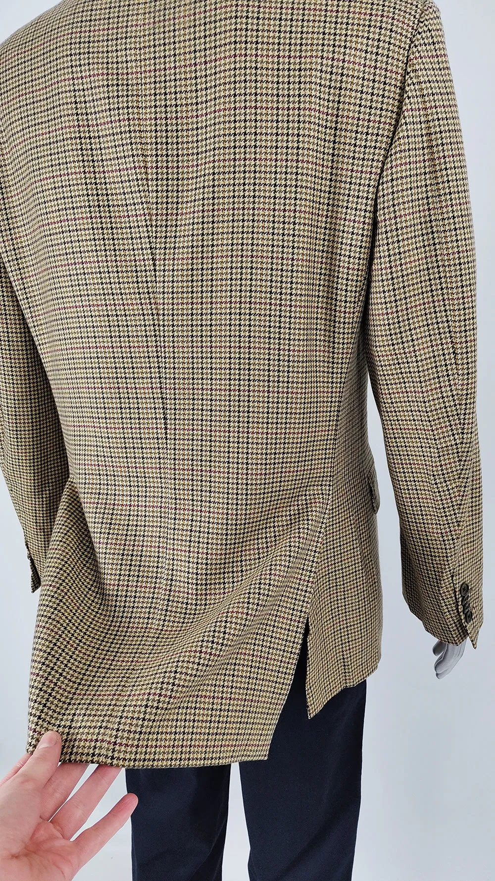 Aquascutum Vintage Wool & Cashmere Mens Blazer, 1990s