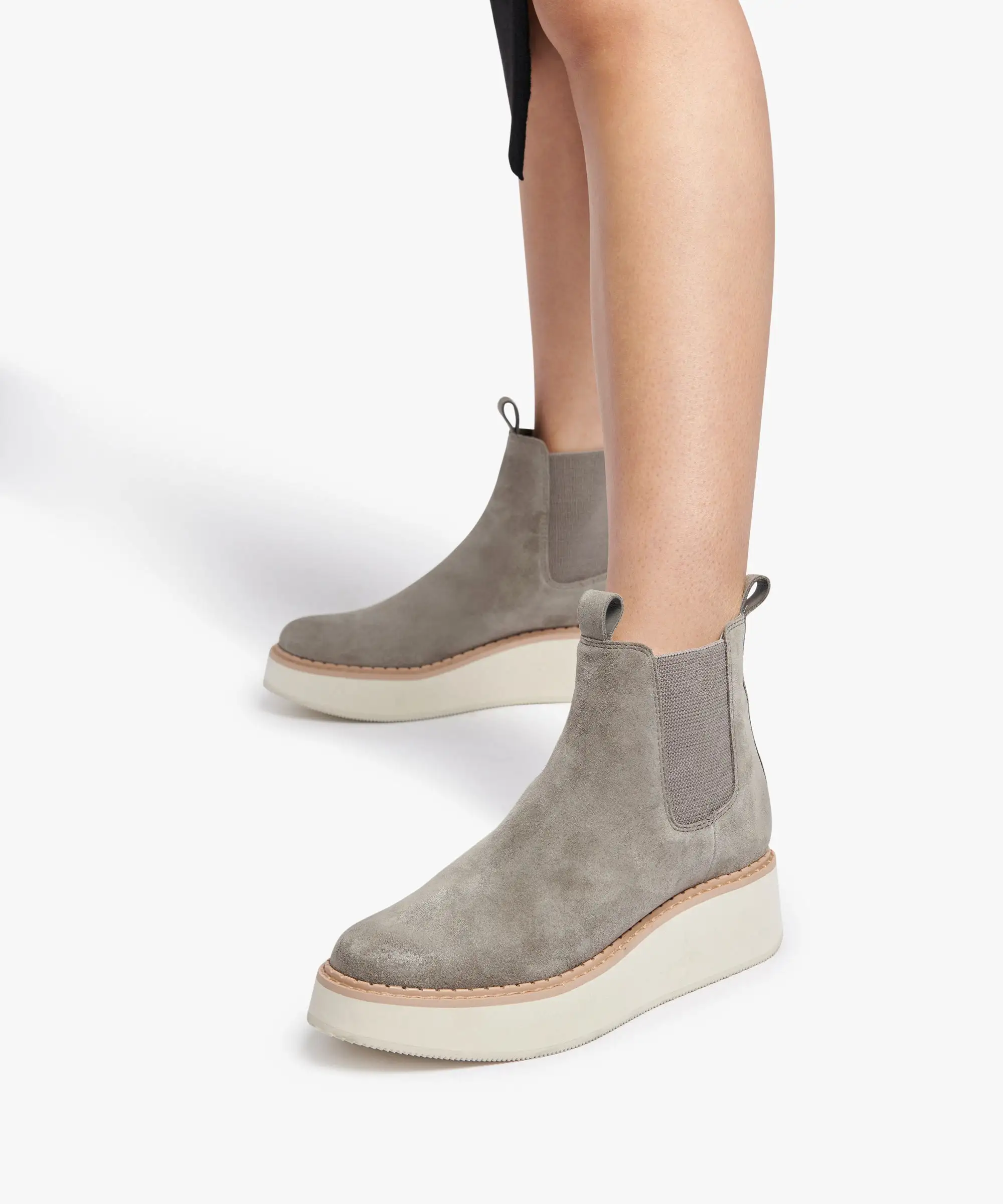 ARLETE BOOTIES CHARCOAL SUEDE re:vita