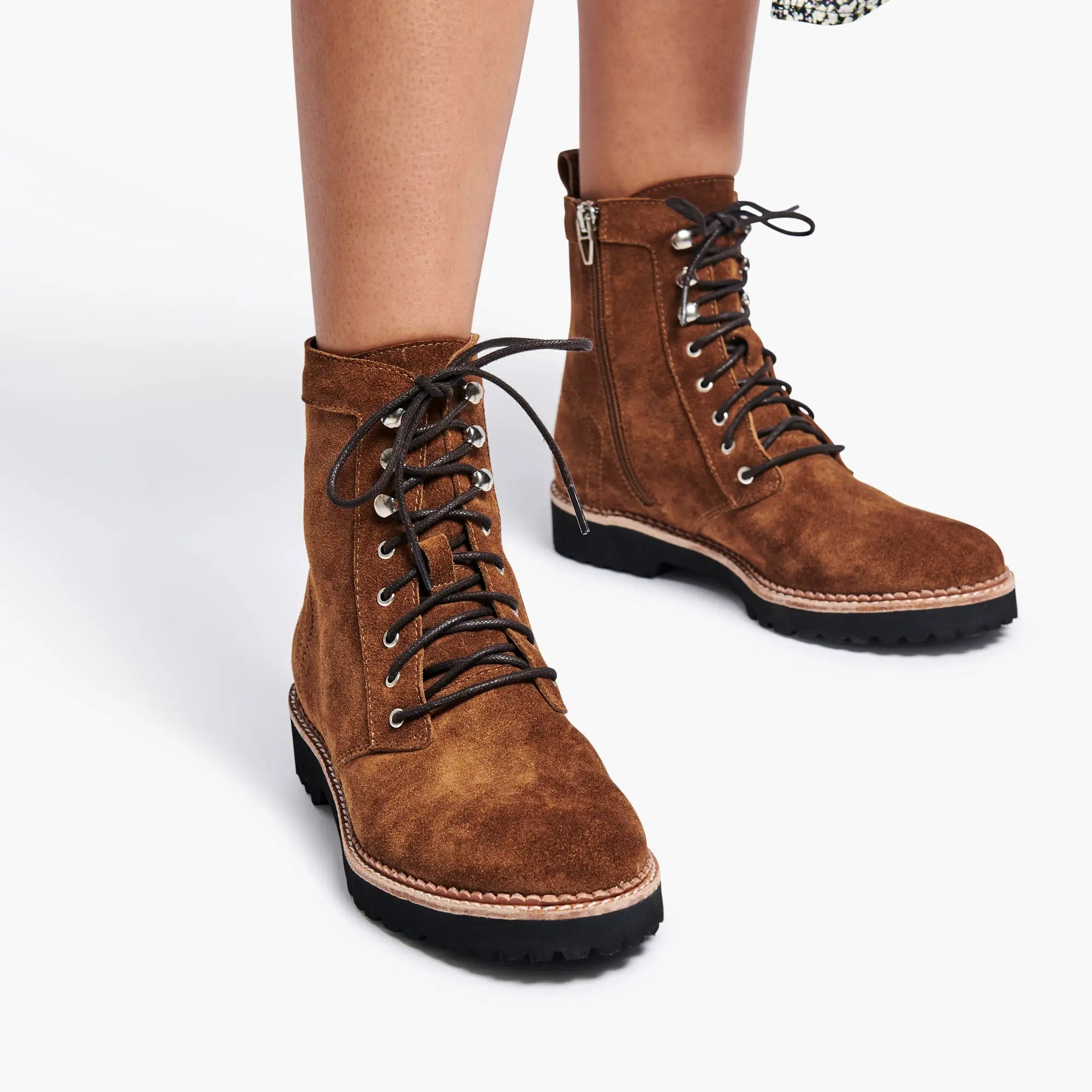 AVENA BOOTS DK BROWN SUEDE - re:vita