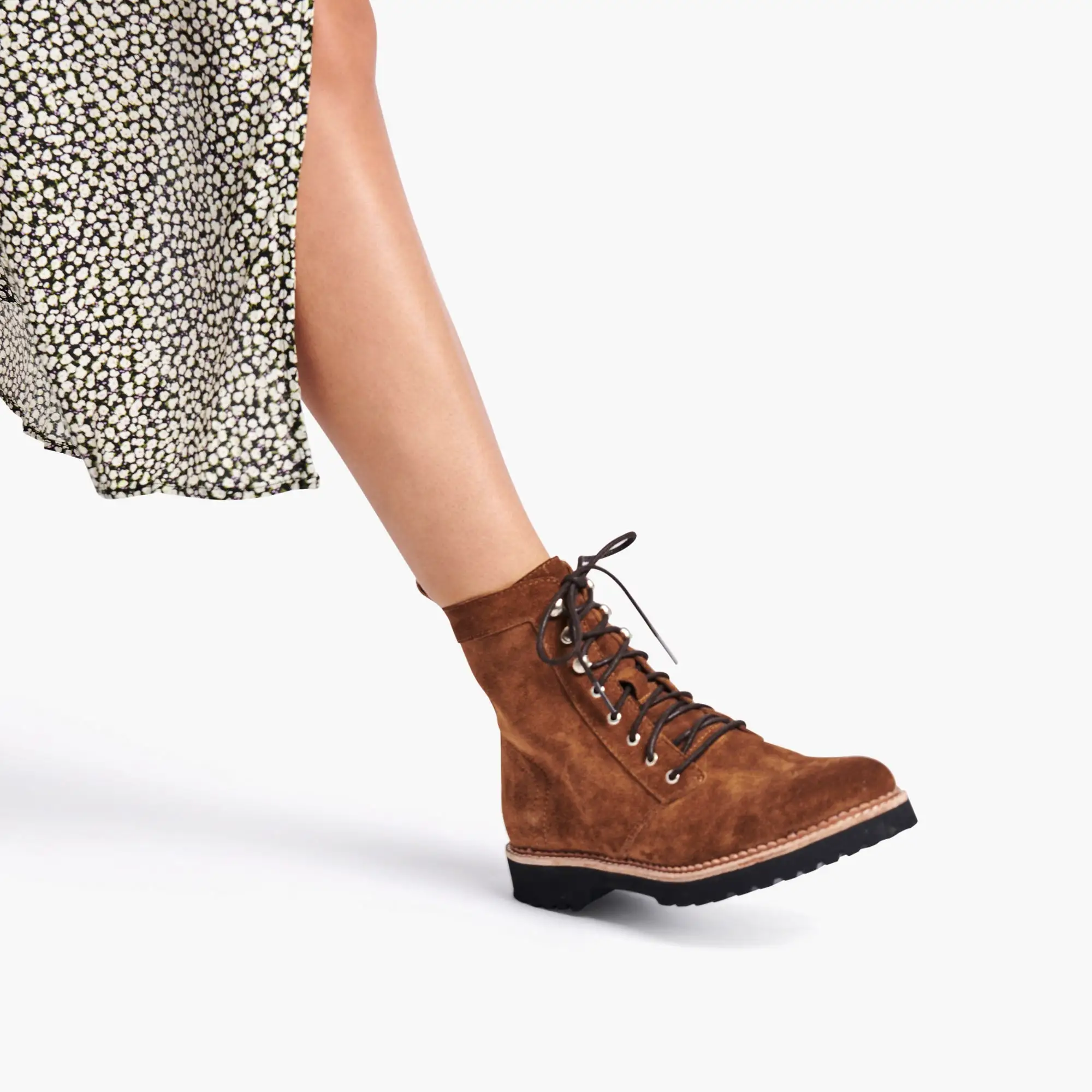 AVENA BOOTS DK BROWN SUEDE - re:vita