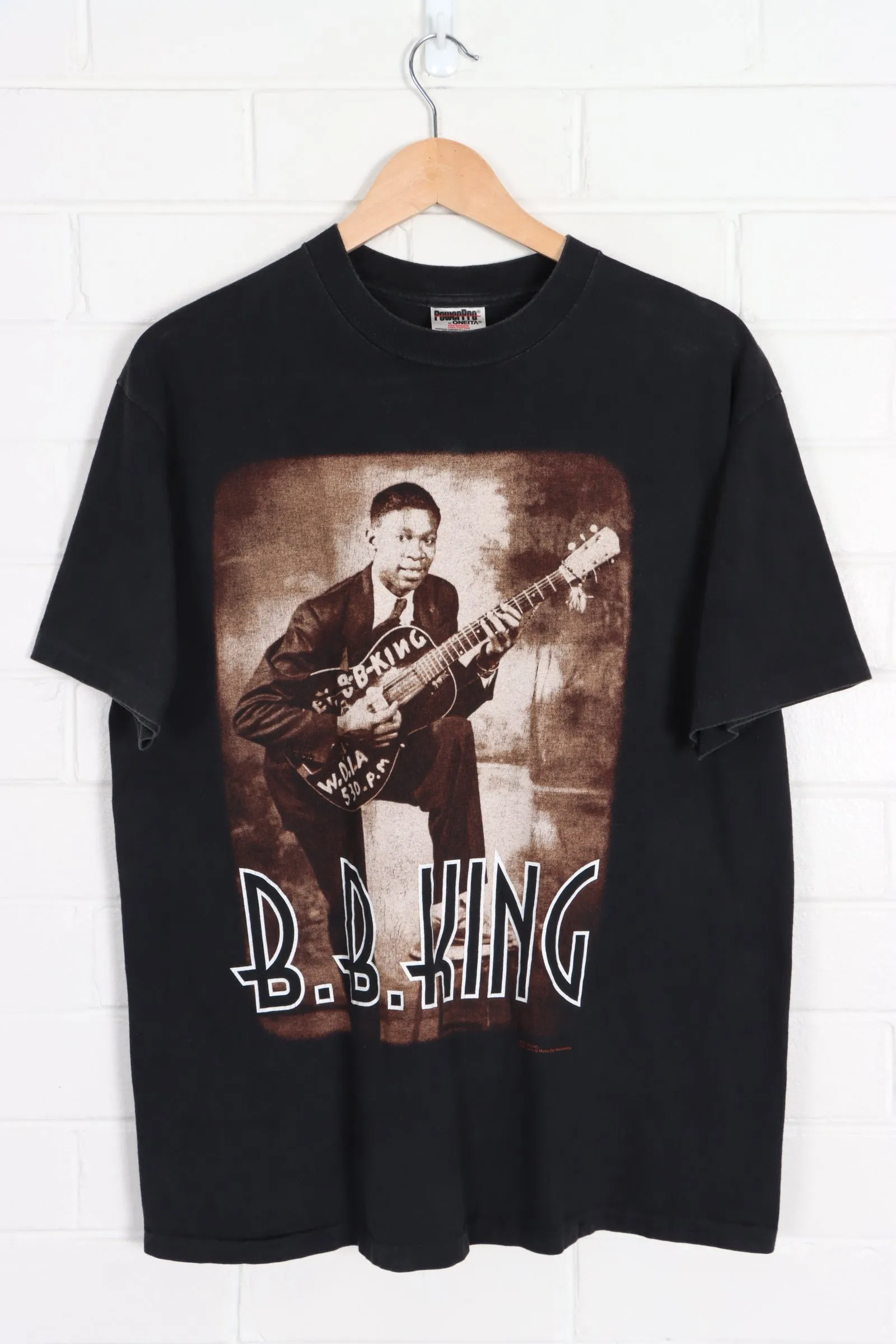 B.B. KING of The Blues 1996 World Tour Single Stitch T-Shirt (M-L)