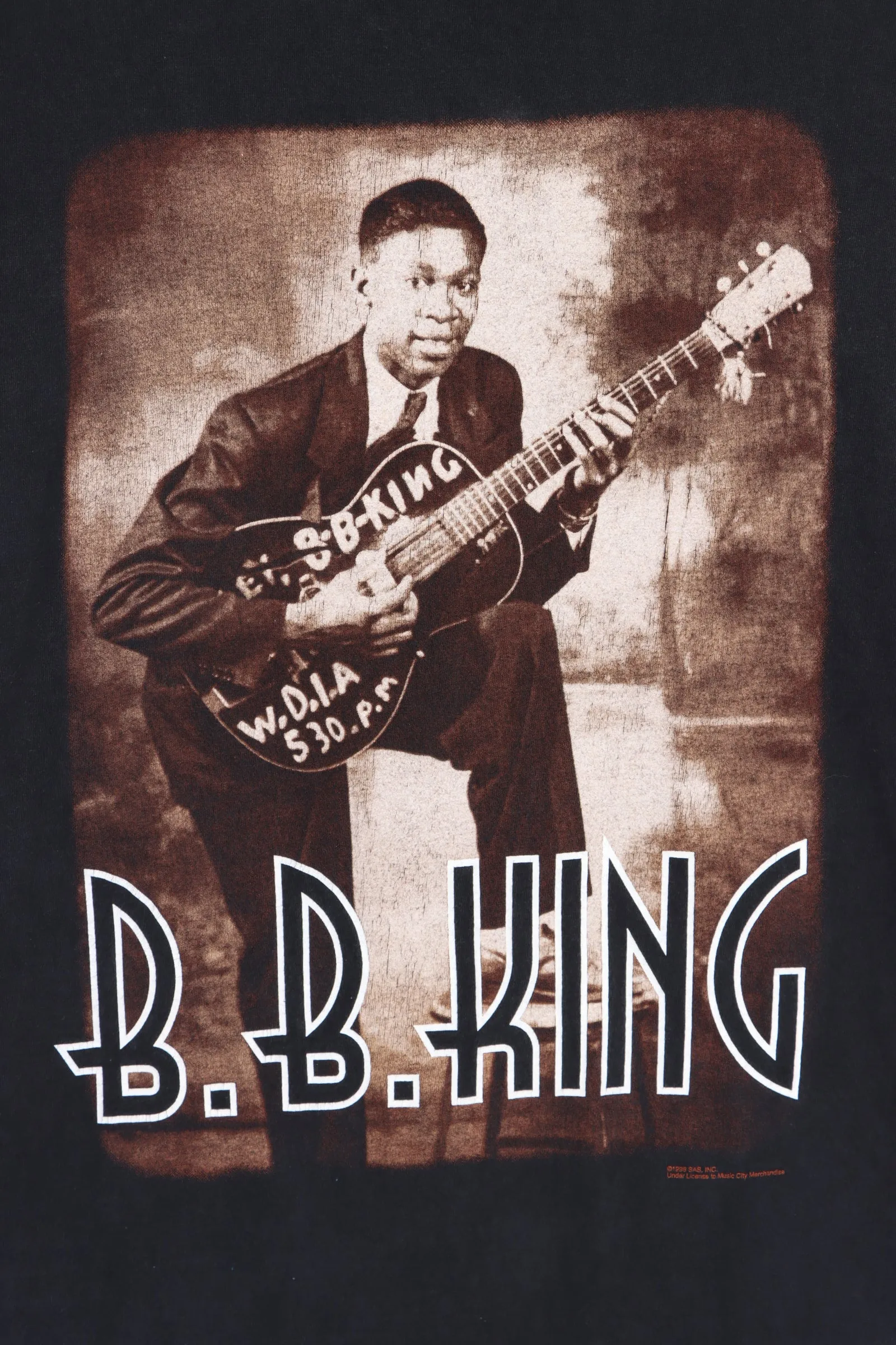 B.B. KING of The Blues 1996 World Tour Single Stitch T-Shirt (M-L)