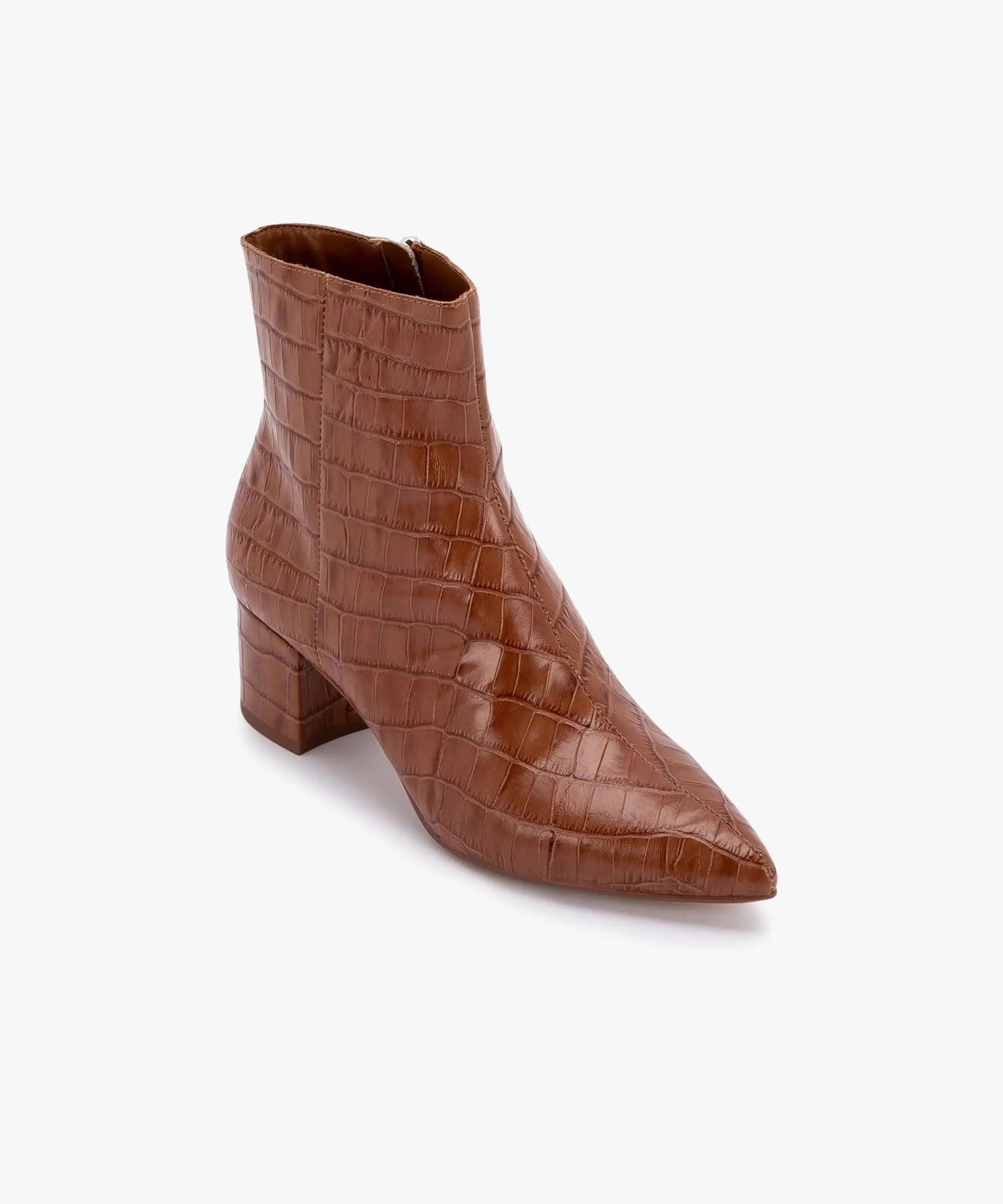 BEL BOOTIES COGNAC CROCO re:vita