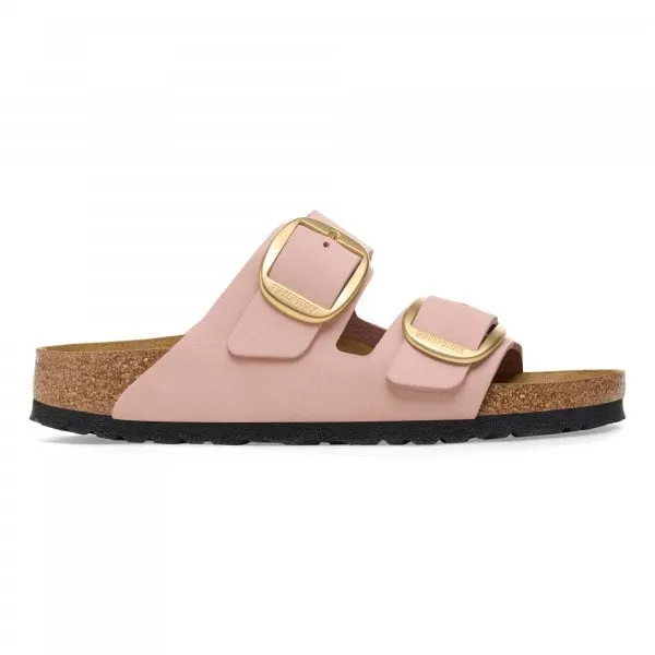 Birkenstock Womens Arizona Big Buckle in Soft Pink Nubuck Leather