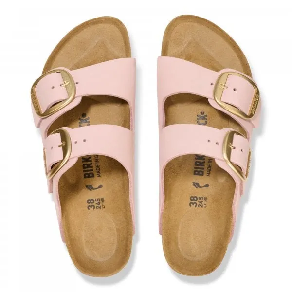 Birkenstock Womens Arizona Big Buckle in Soft Pink Nubuck Leather