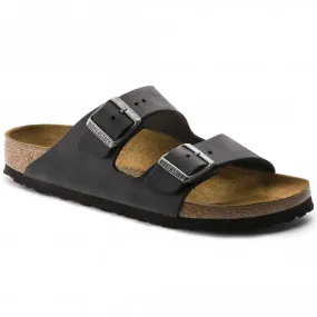 Birkenstock Womens Arizona in Black Oiled Nubuck Leather