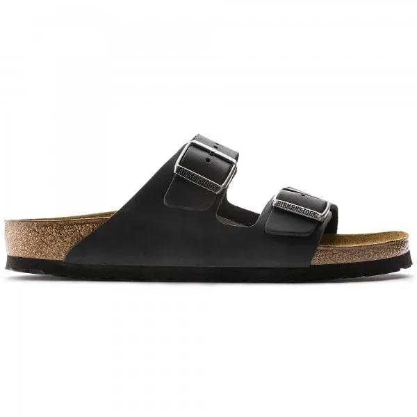 Birkenstock Womens Arizona in Black Oiled Nubuck Leather