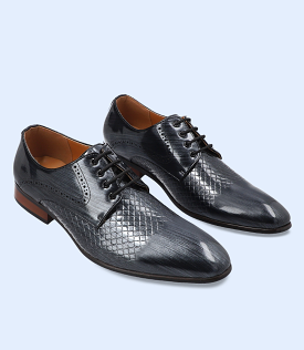 BM4149-SILV/GREY-Men Formal Lace Up's