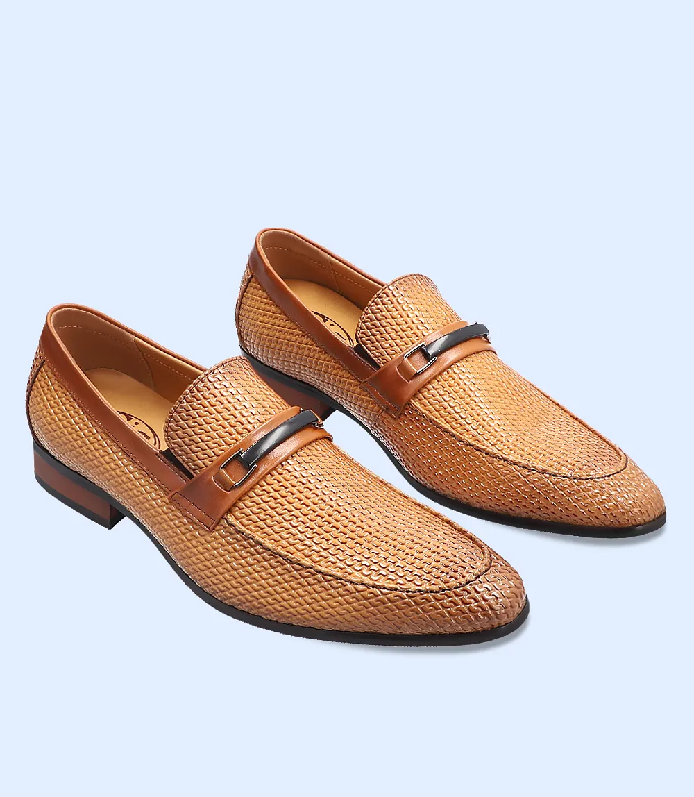 BM4161-BROWN-Men Formal Slip-on's