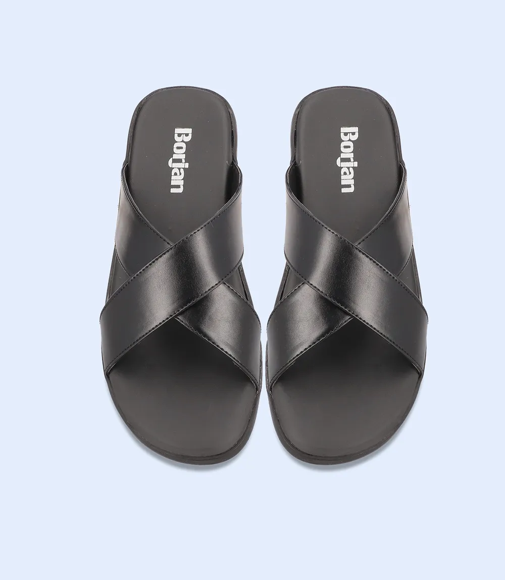 BM4578-BLACK-Men Slipper