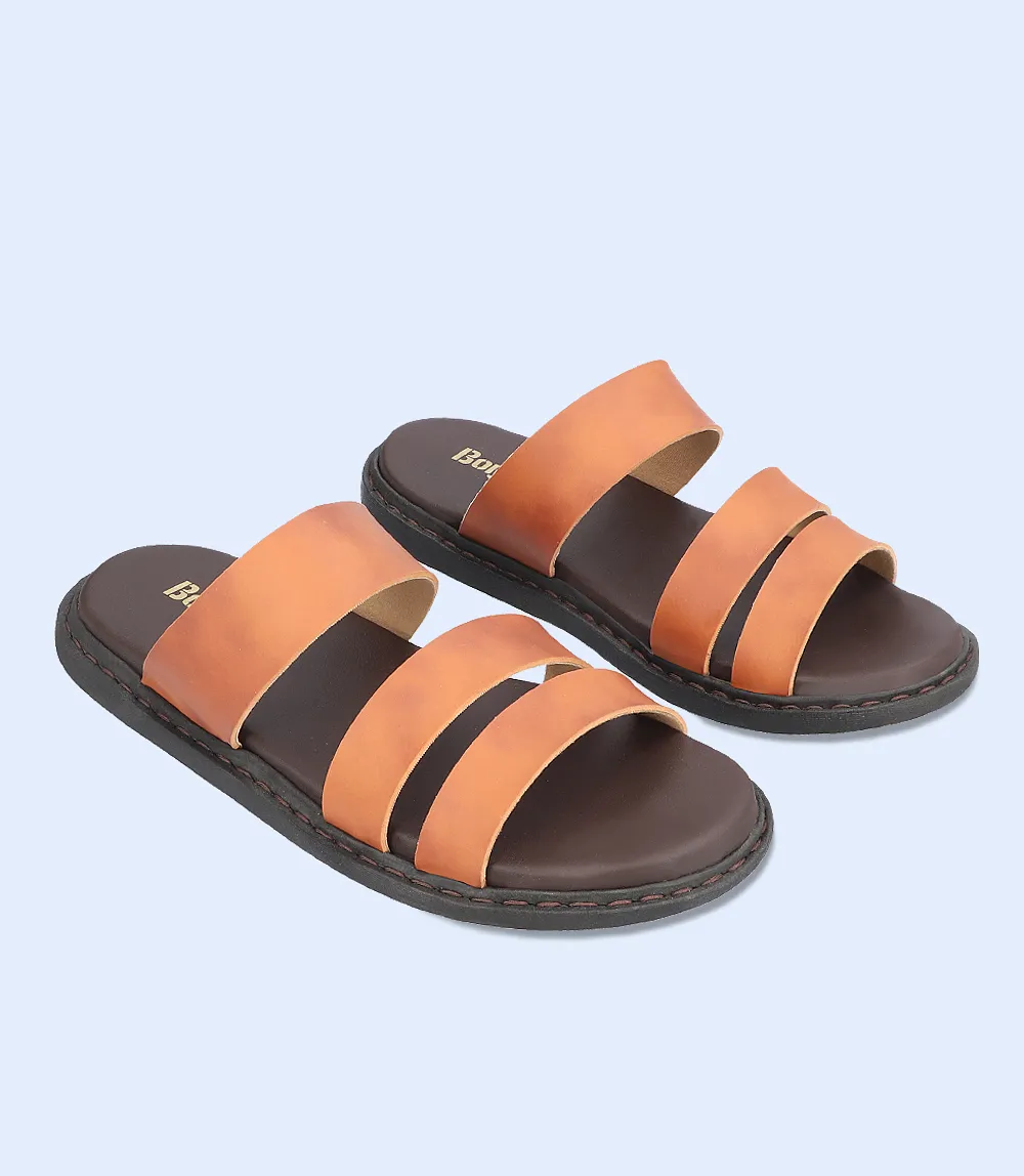 BM4602-TAN-Men Slippers