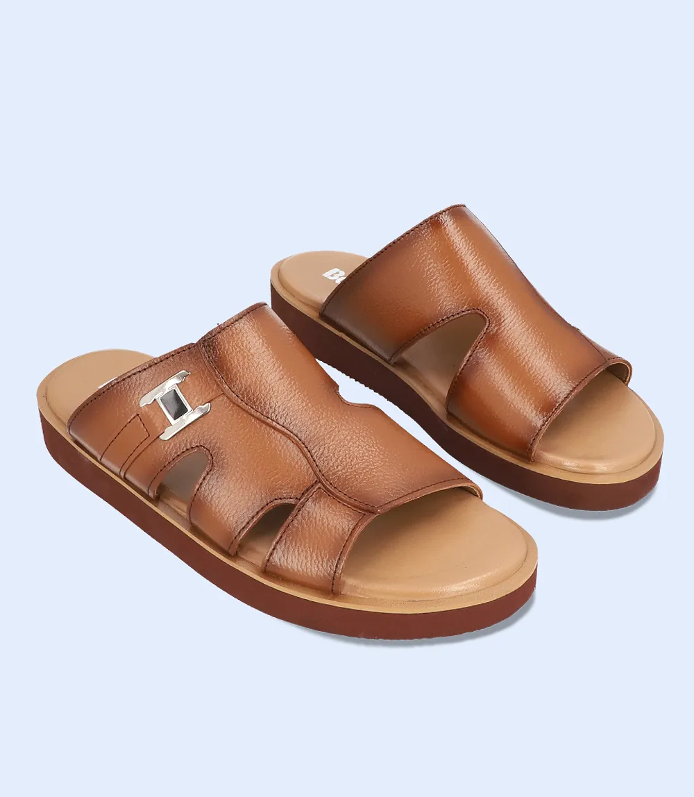 BM4777-TAN-Men Slipper