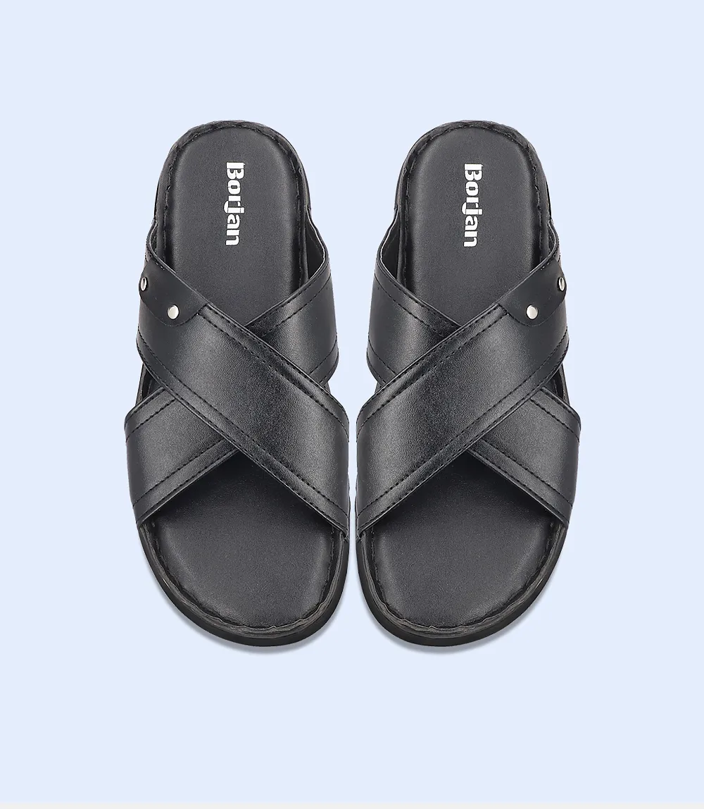 BM4934-BLACK-Men Slipper