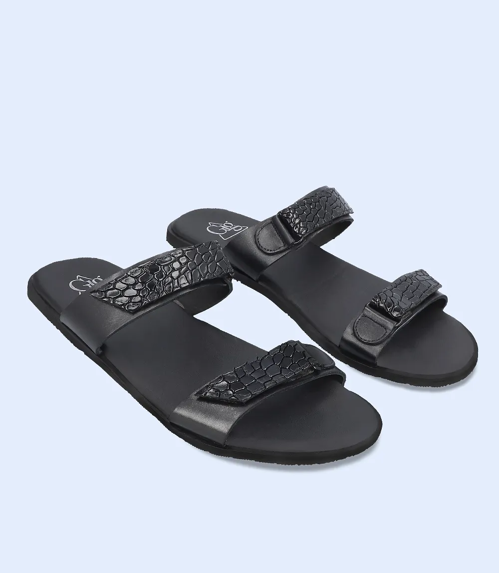 BM4984-BLACK-Men Slipper