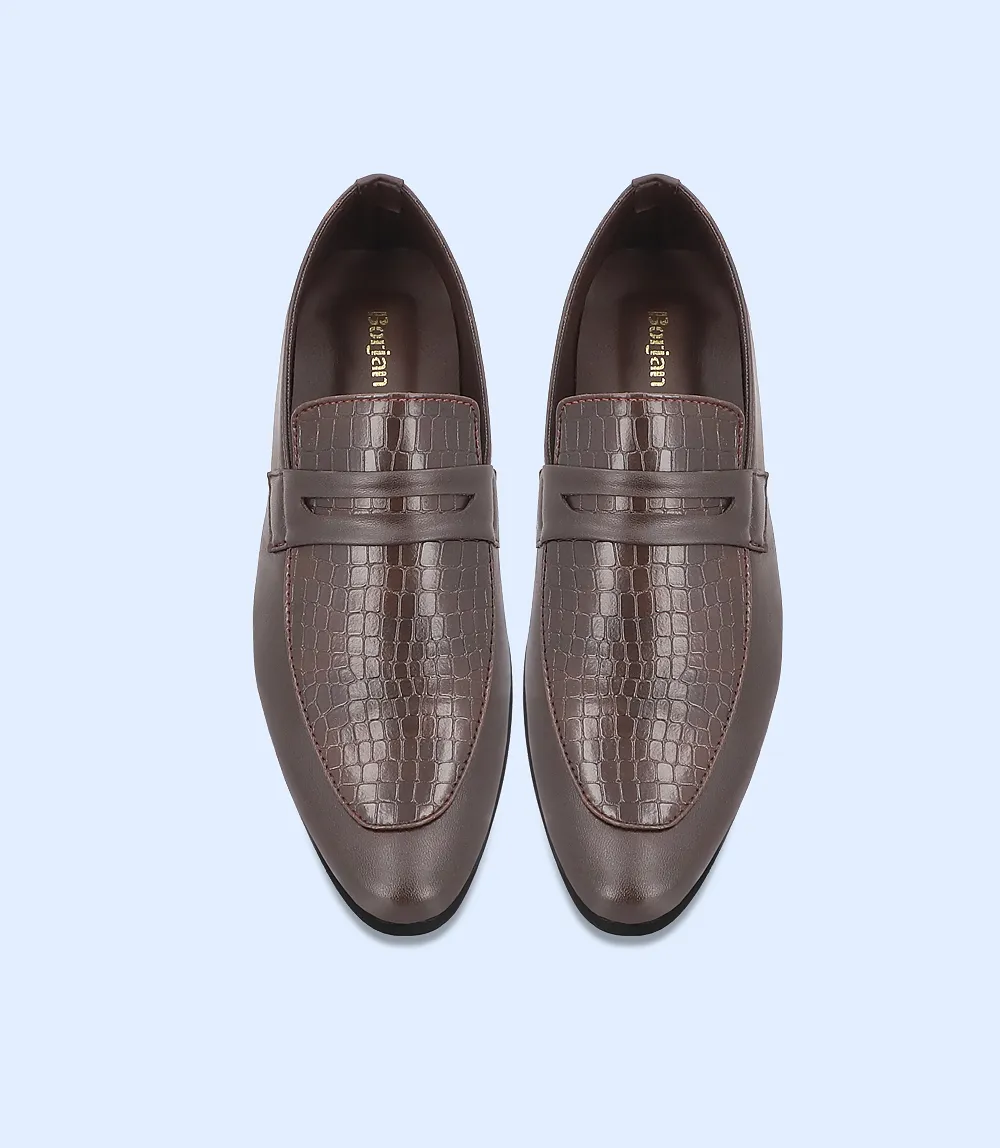 BM5118-DARKBROWN-Men Formal Slip-on's