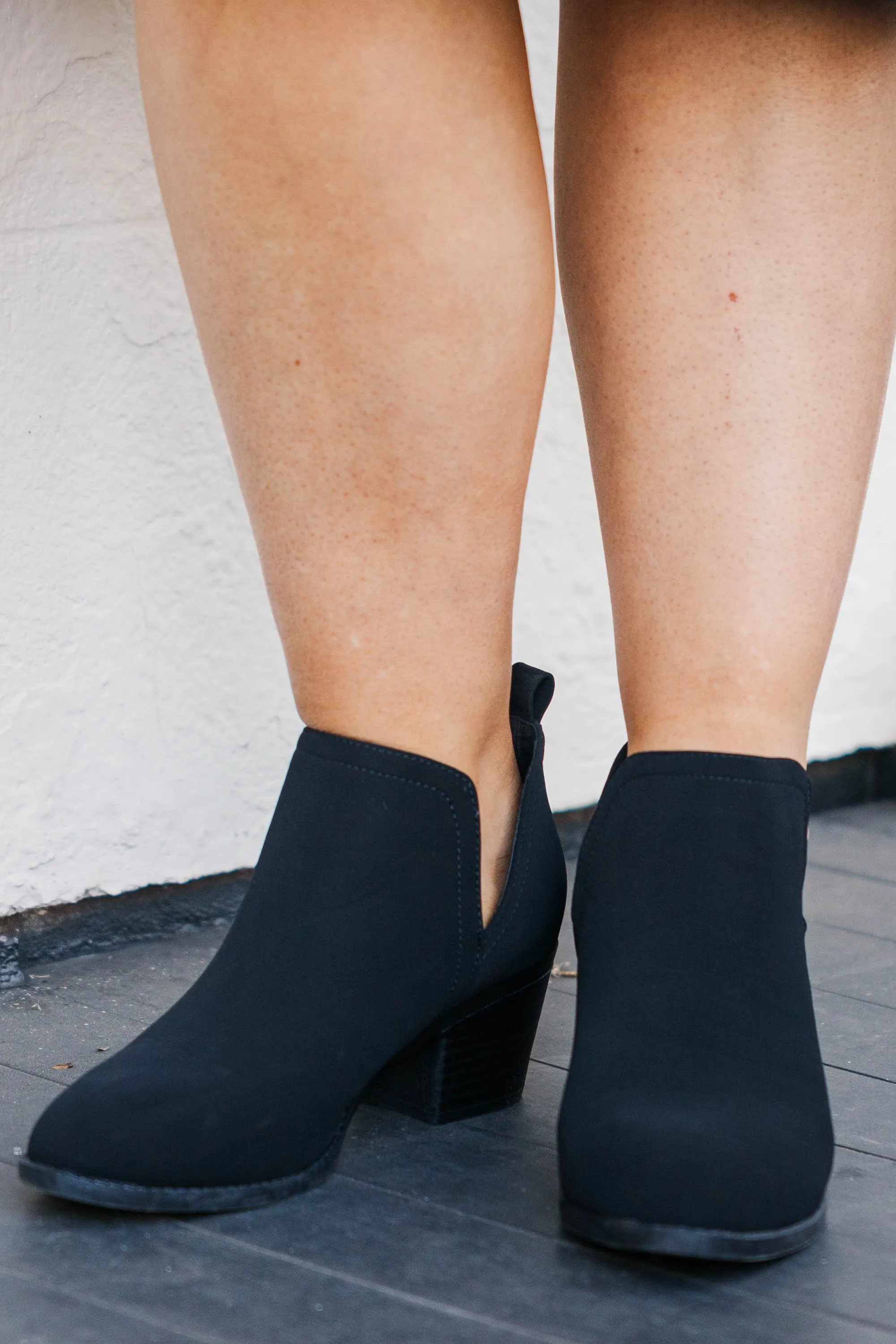 Boots On Worries Off Booties, Black