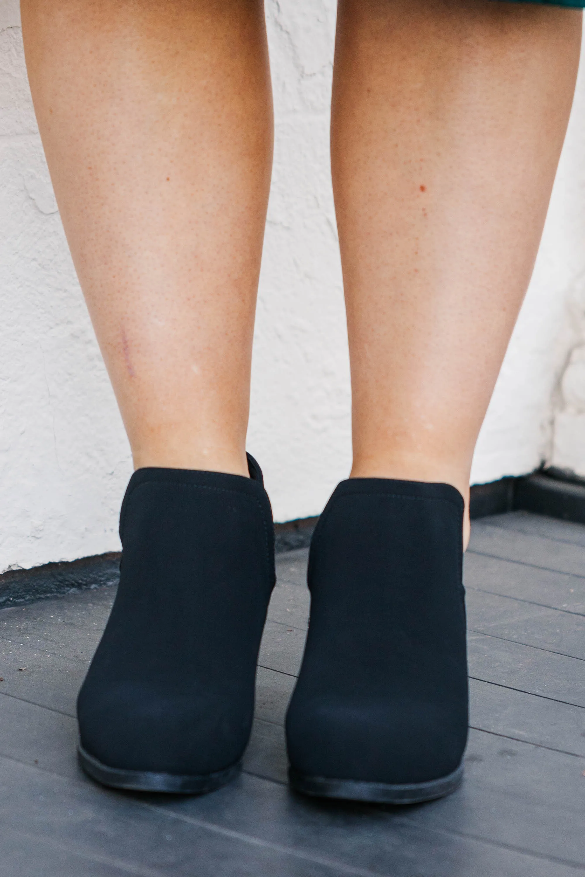 Boots On Worries Off Booties, Black