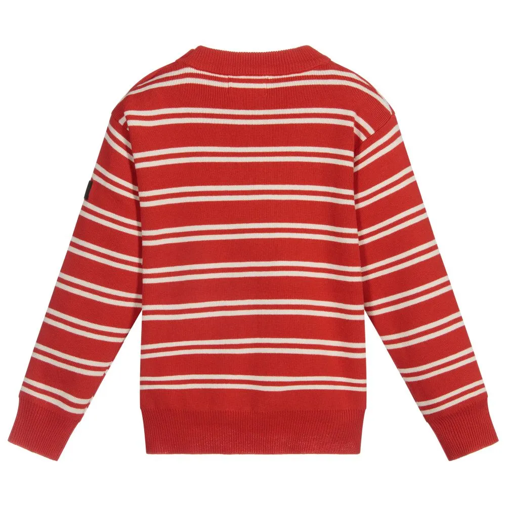 Boys Red Knitted Sweater