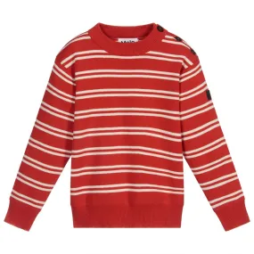 Boys Red Knitted Sweater