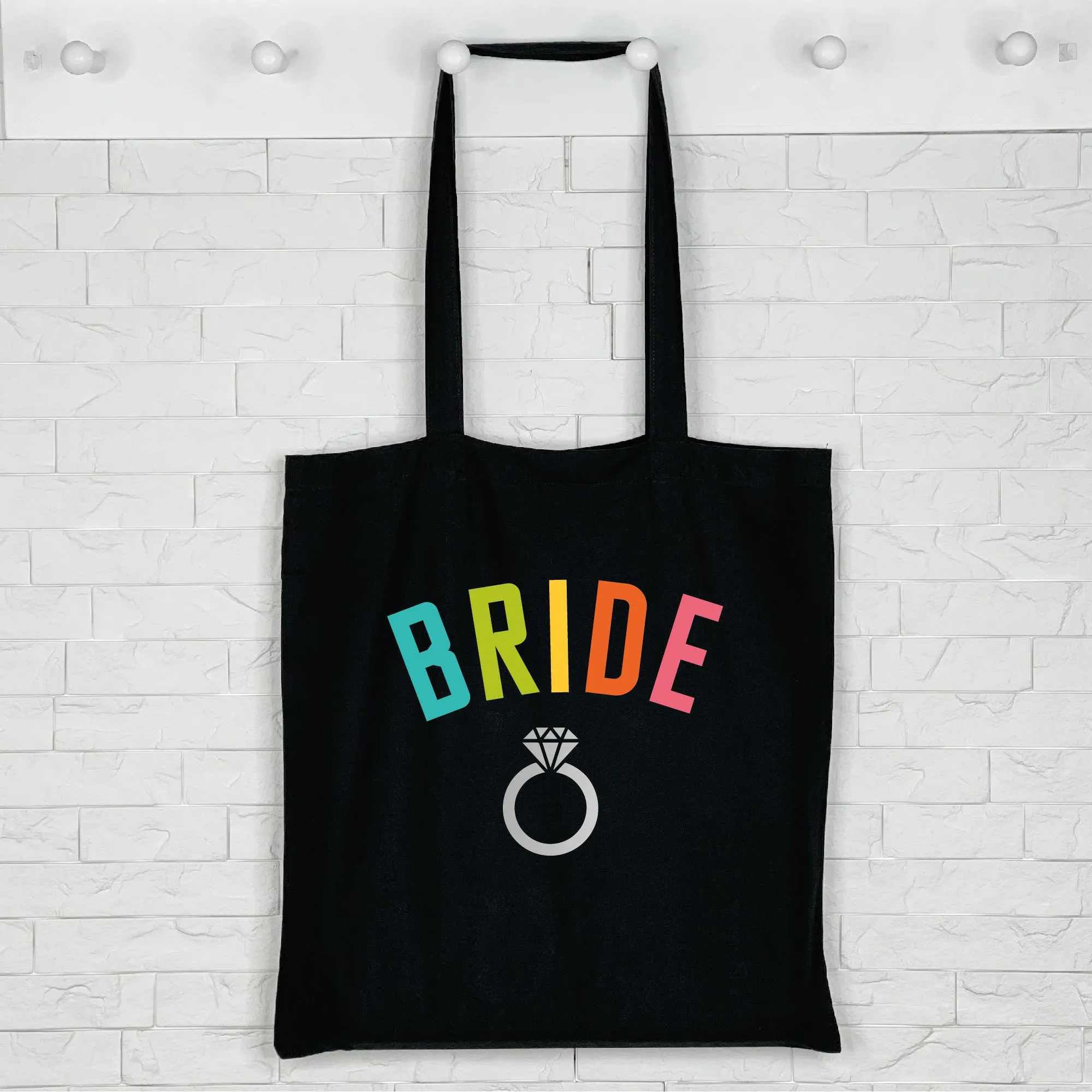 Bride Rainbow Arch Tote Bag