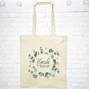 Bride Squad Eucalyptus Wreath Hen Do Tote Bag