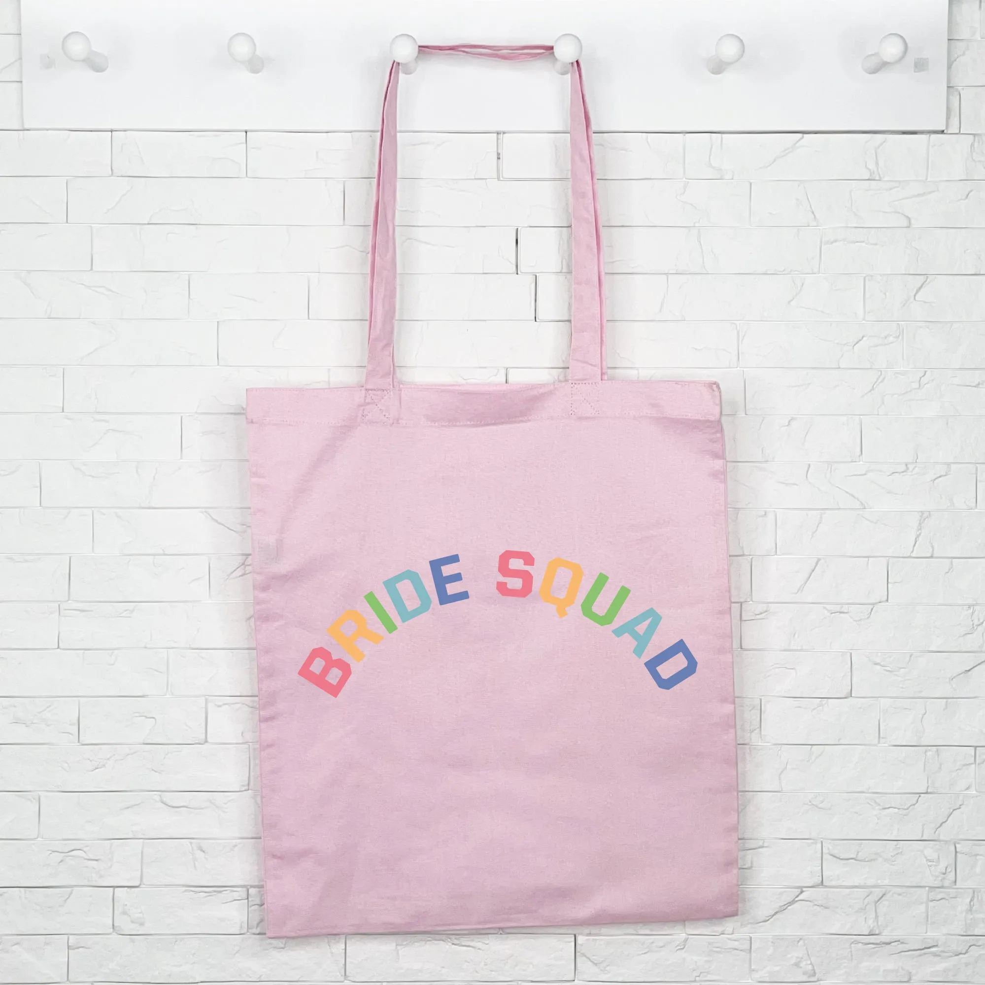 Bride Squad Rainbow Hen Do Tote Bag