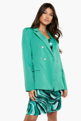 Bright Green Color Pop Tailored Blazer