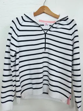 BTG Custom Zip Striped Sweater