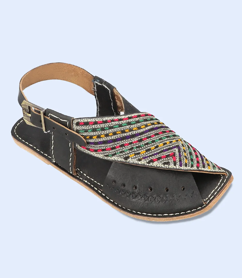 BW6261-BLACK-Women Peshawari's