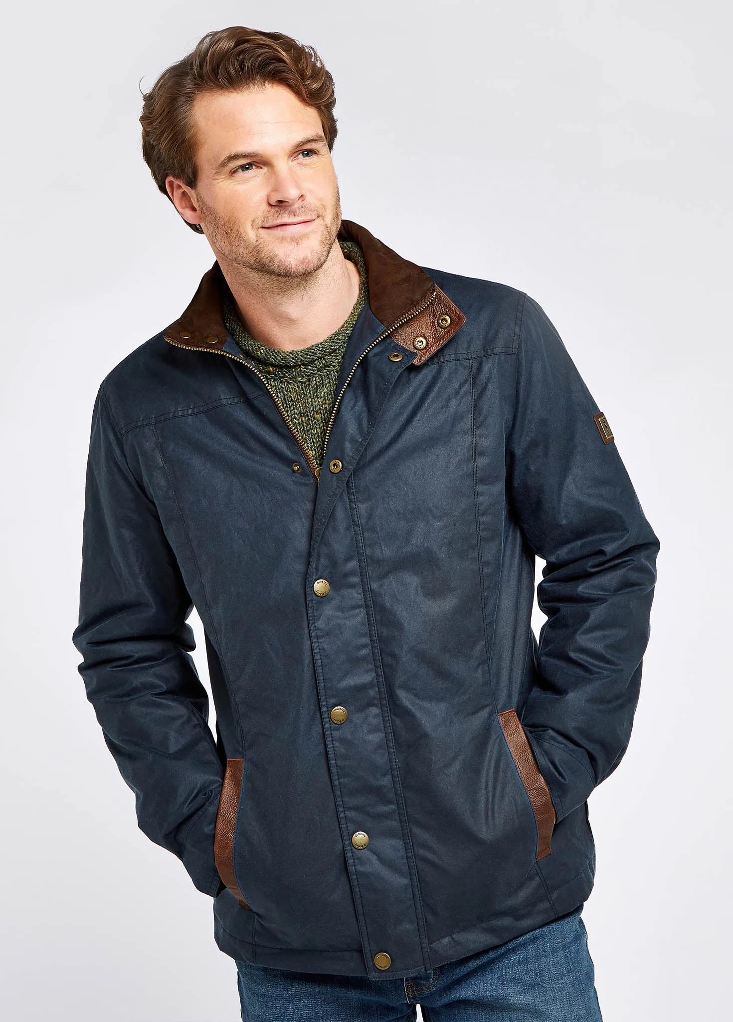 Carrickfergus Wax Jacket - Ocean Blue