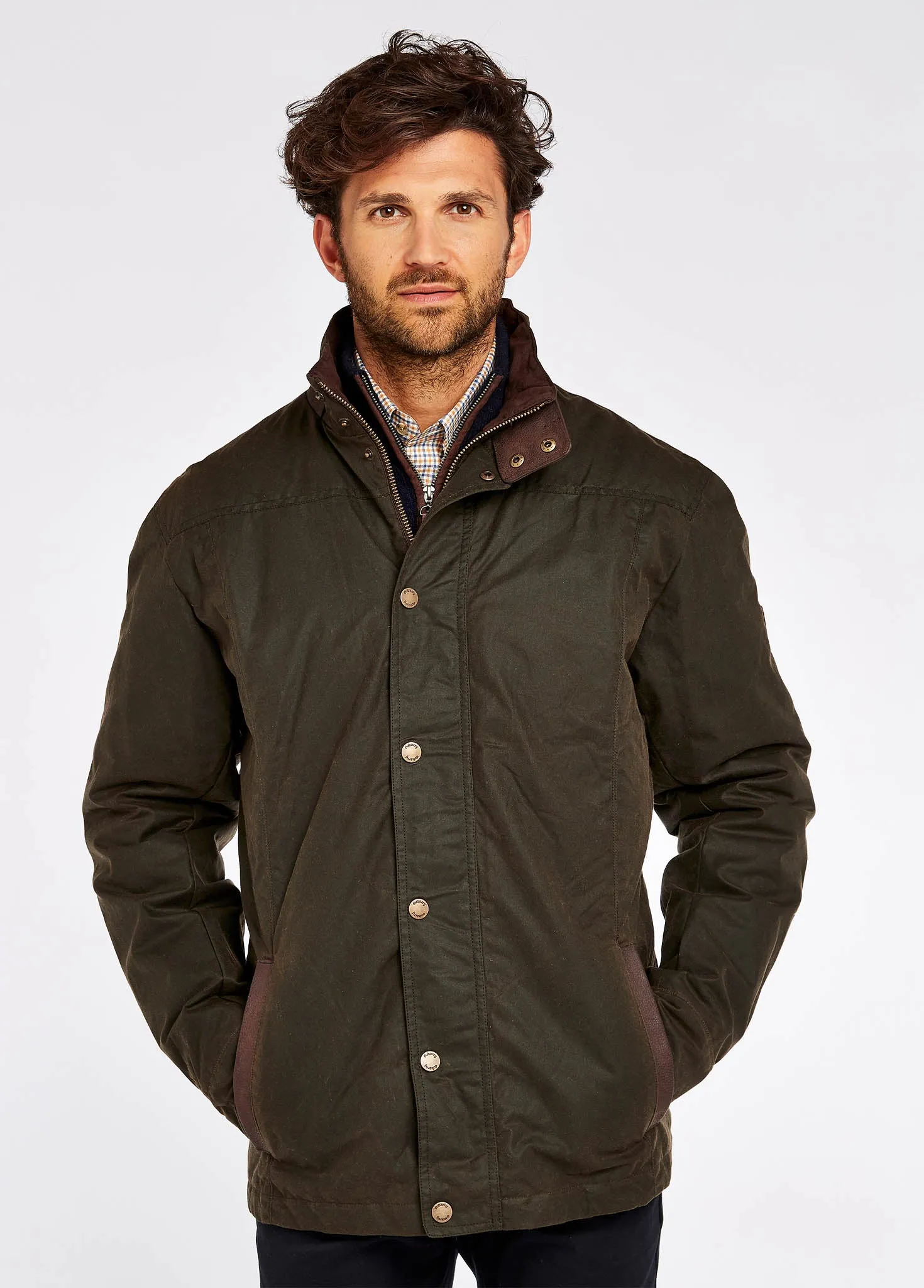 Carrickfergus Waxed Jacket - Olive