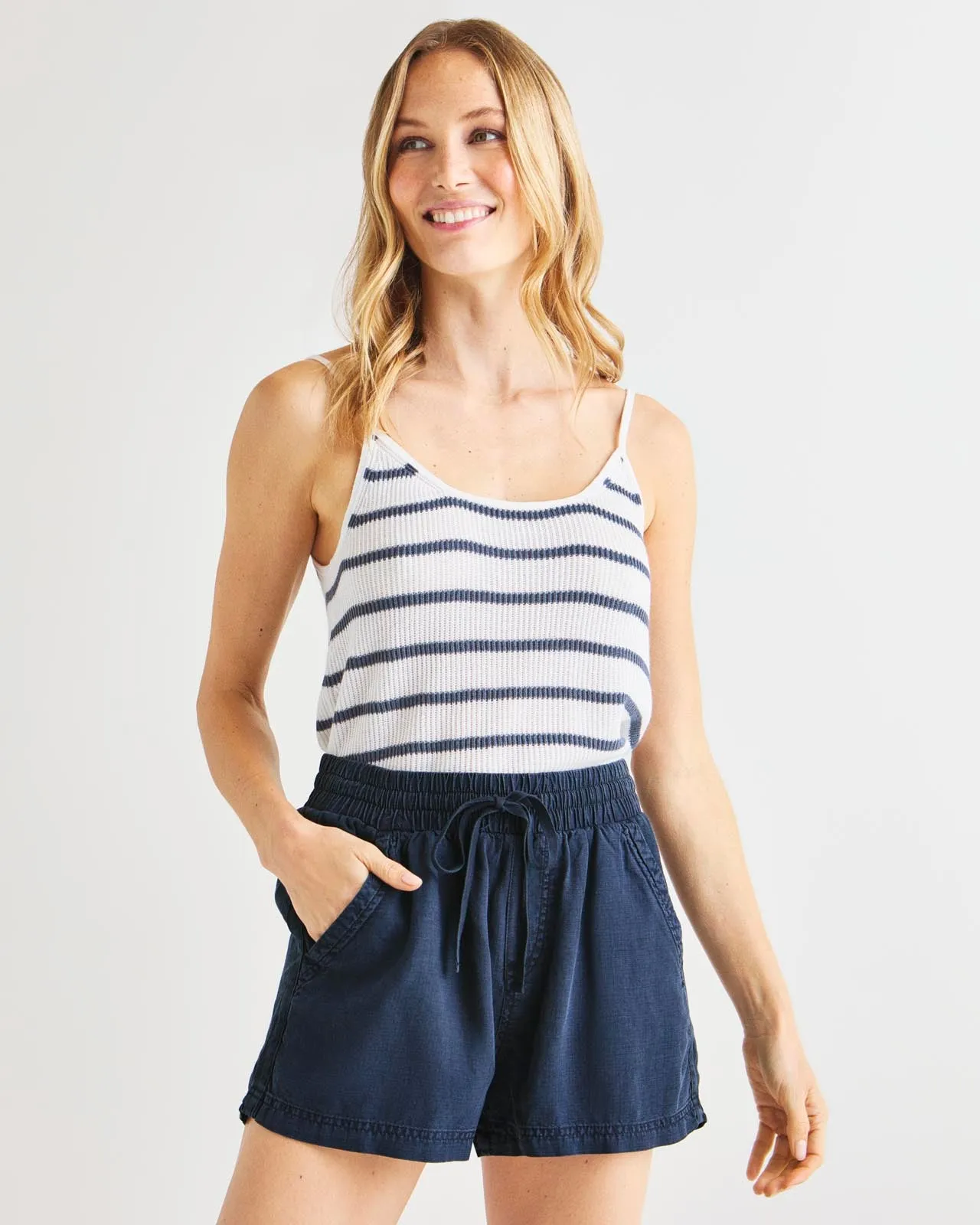 Cashblend Luna Stripe Sweater Tank