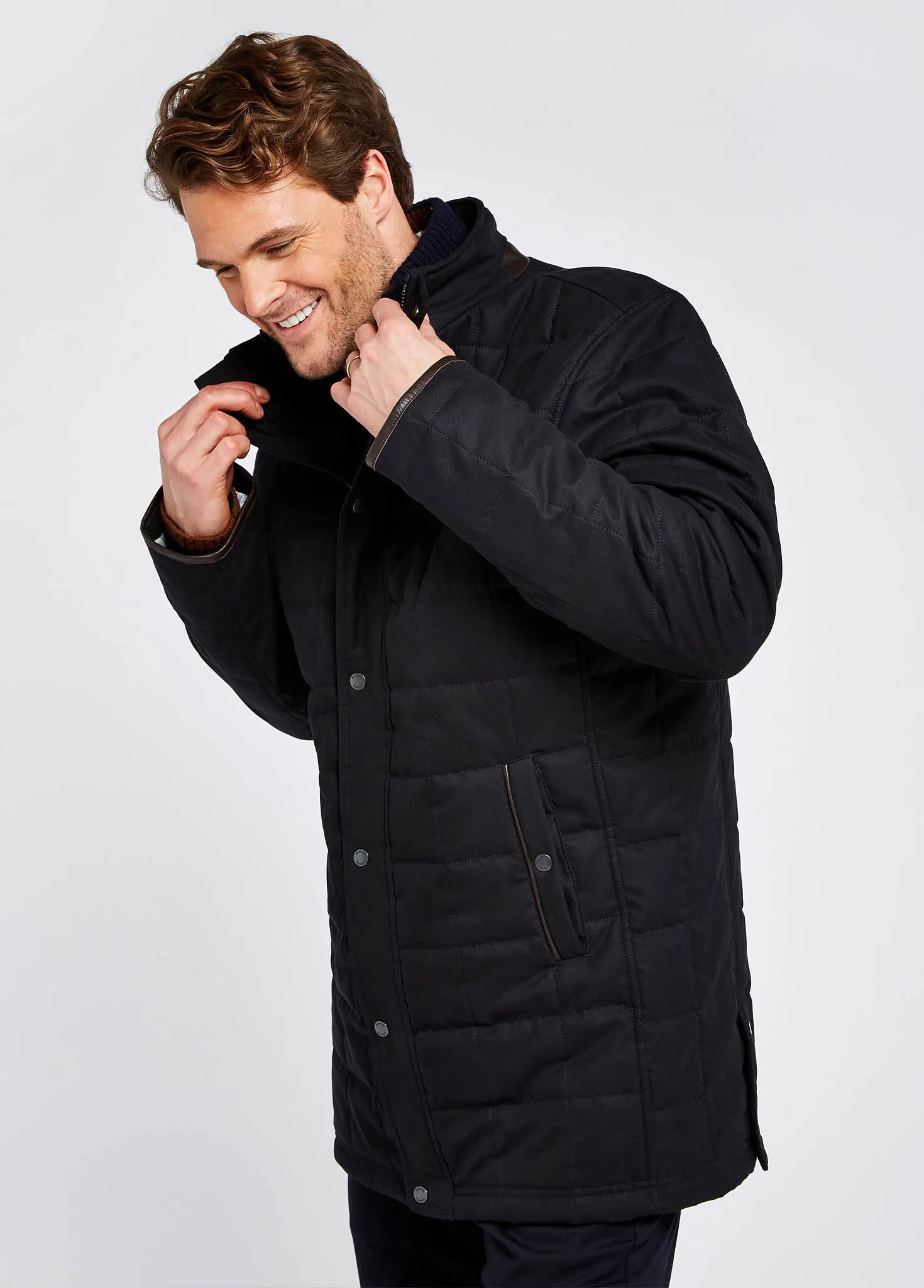 Cashel Quilted Jacket - Navy