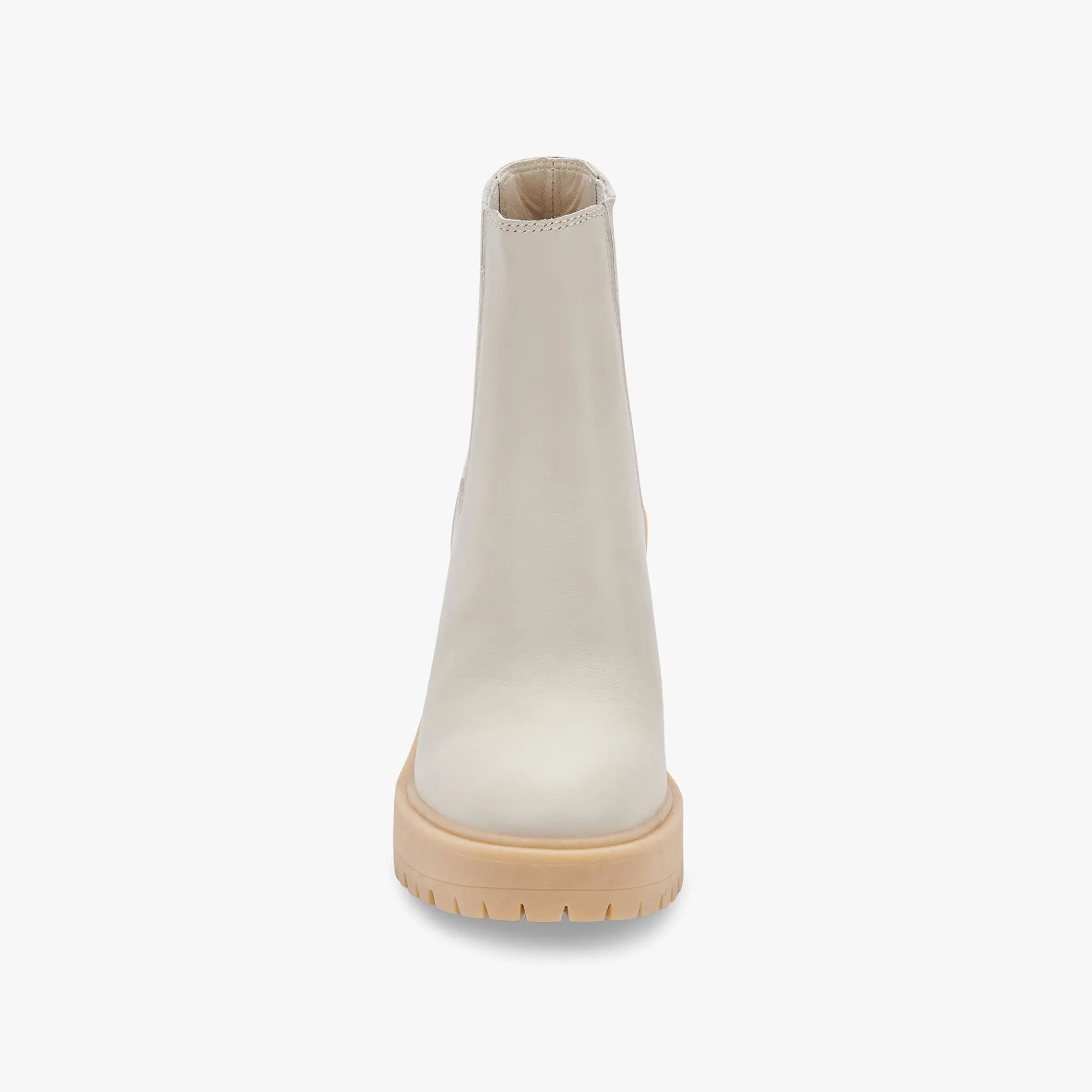 CASTER H2O BOOTIES IN IVORY LEATHER - re:vita