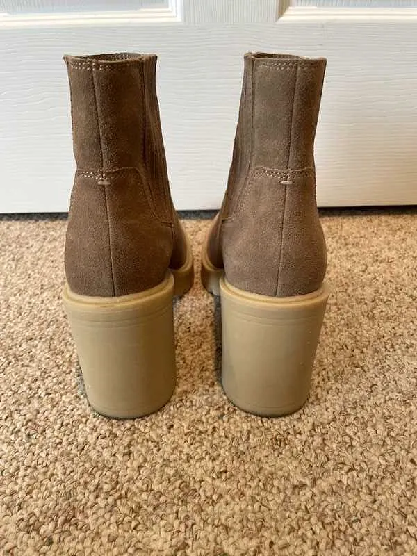 CASTER H2O BOOTIES MUSHROOM SUEDE - re:vita