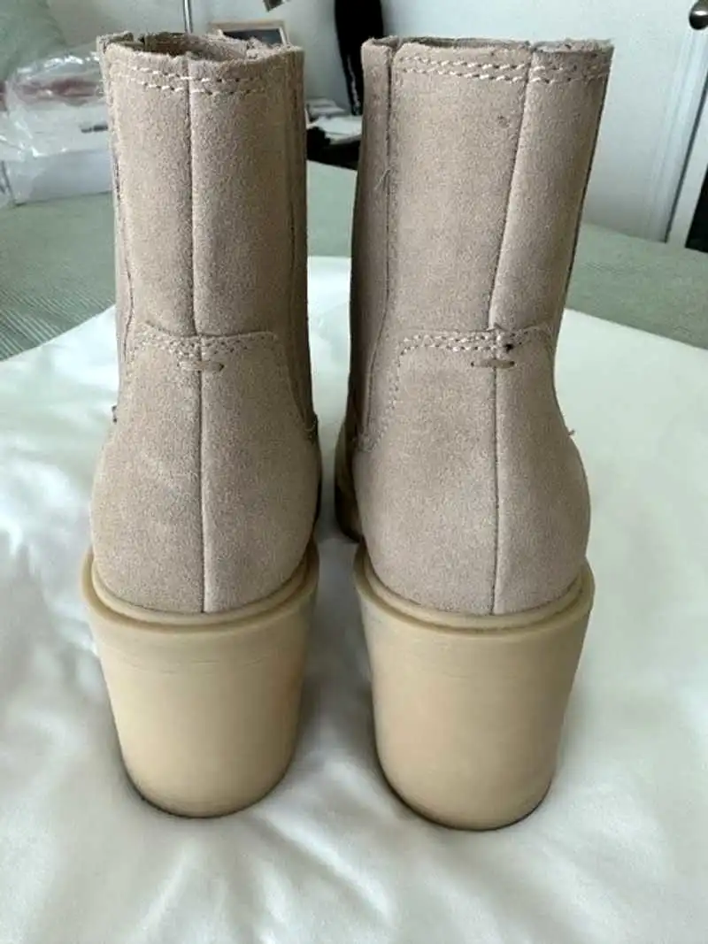 CASTER H2O WIDE BOOTIES DUNE SUEDE - re:vita