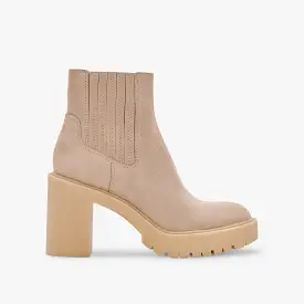 CASTER H2O WIDE BOOTIES DUNE SUEDE - re:vita