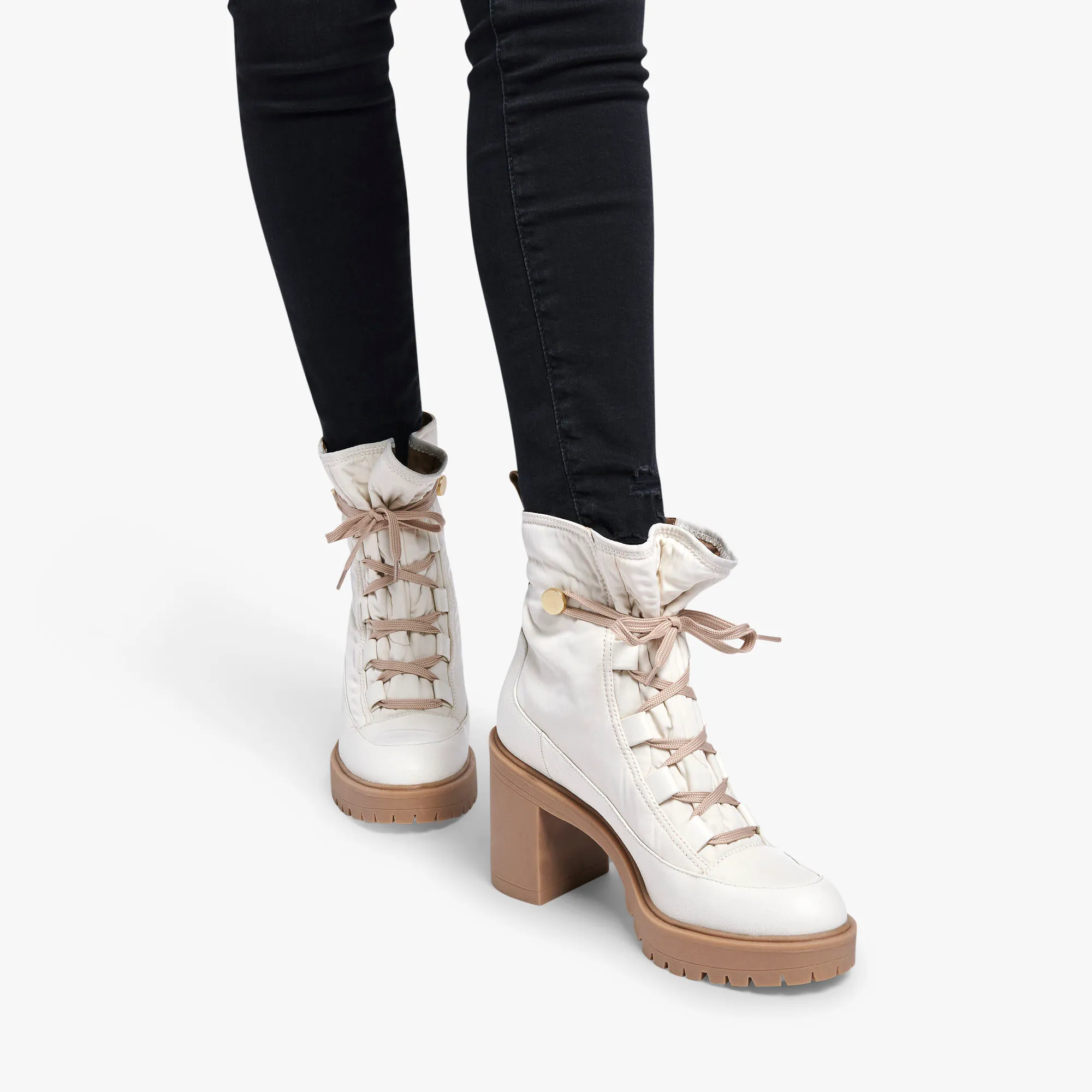 CELIDA BOOTS OFF WHITE NYLON - re:vita