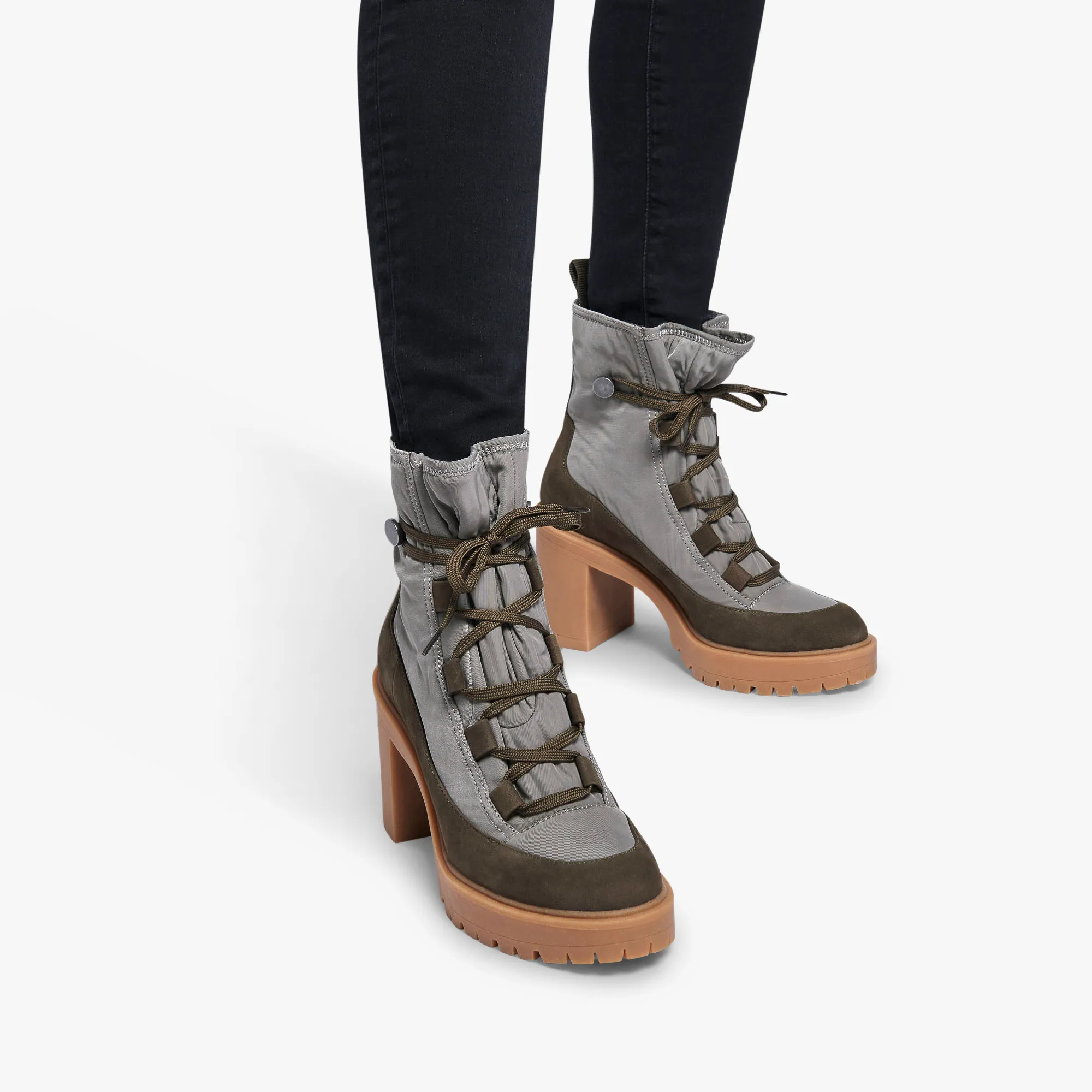 CELIDA BOOTS OLIVE MULTI NYLON - re:vita