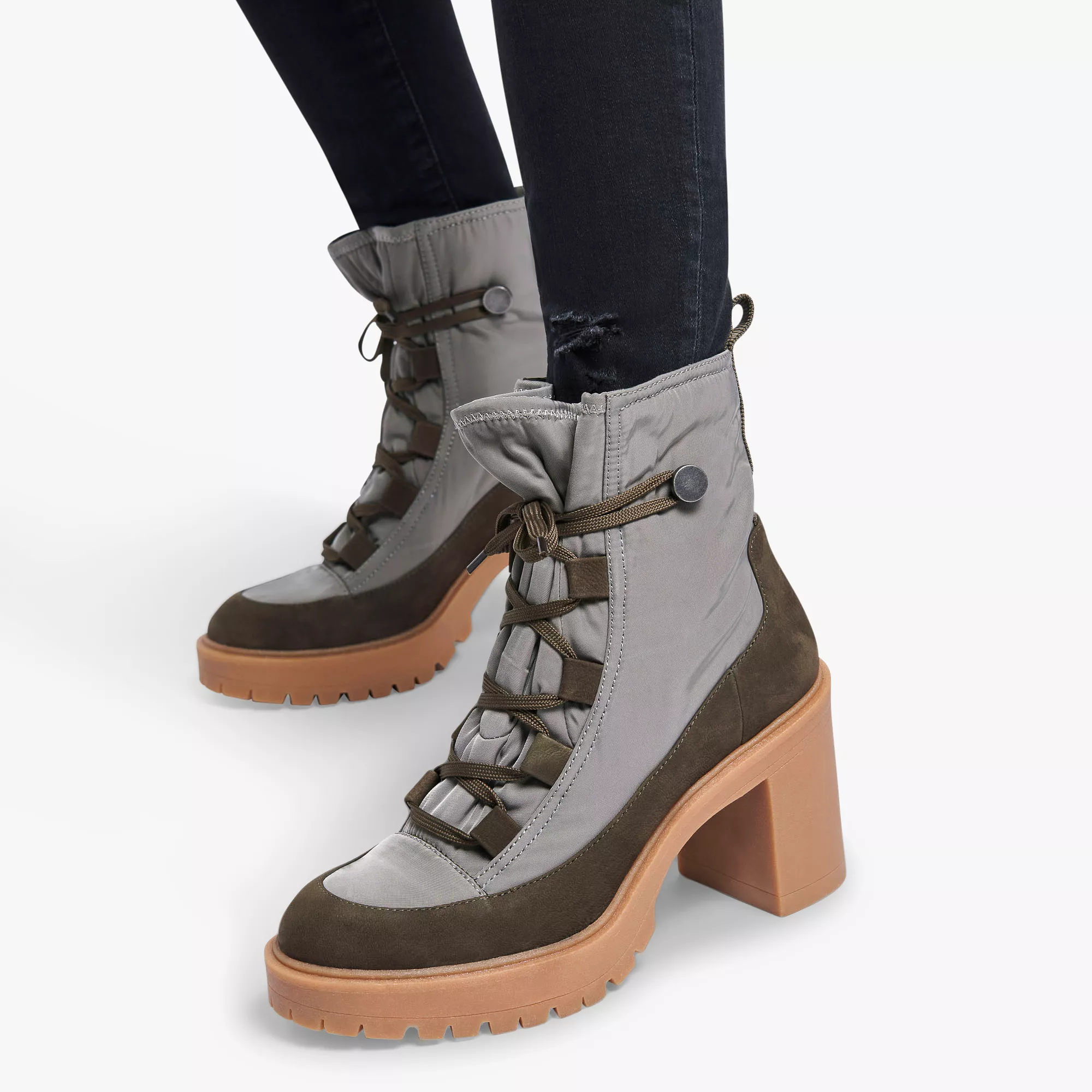 CELIDA BOOTS OLIVE MULTI NYLON - re:vita