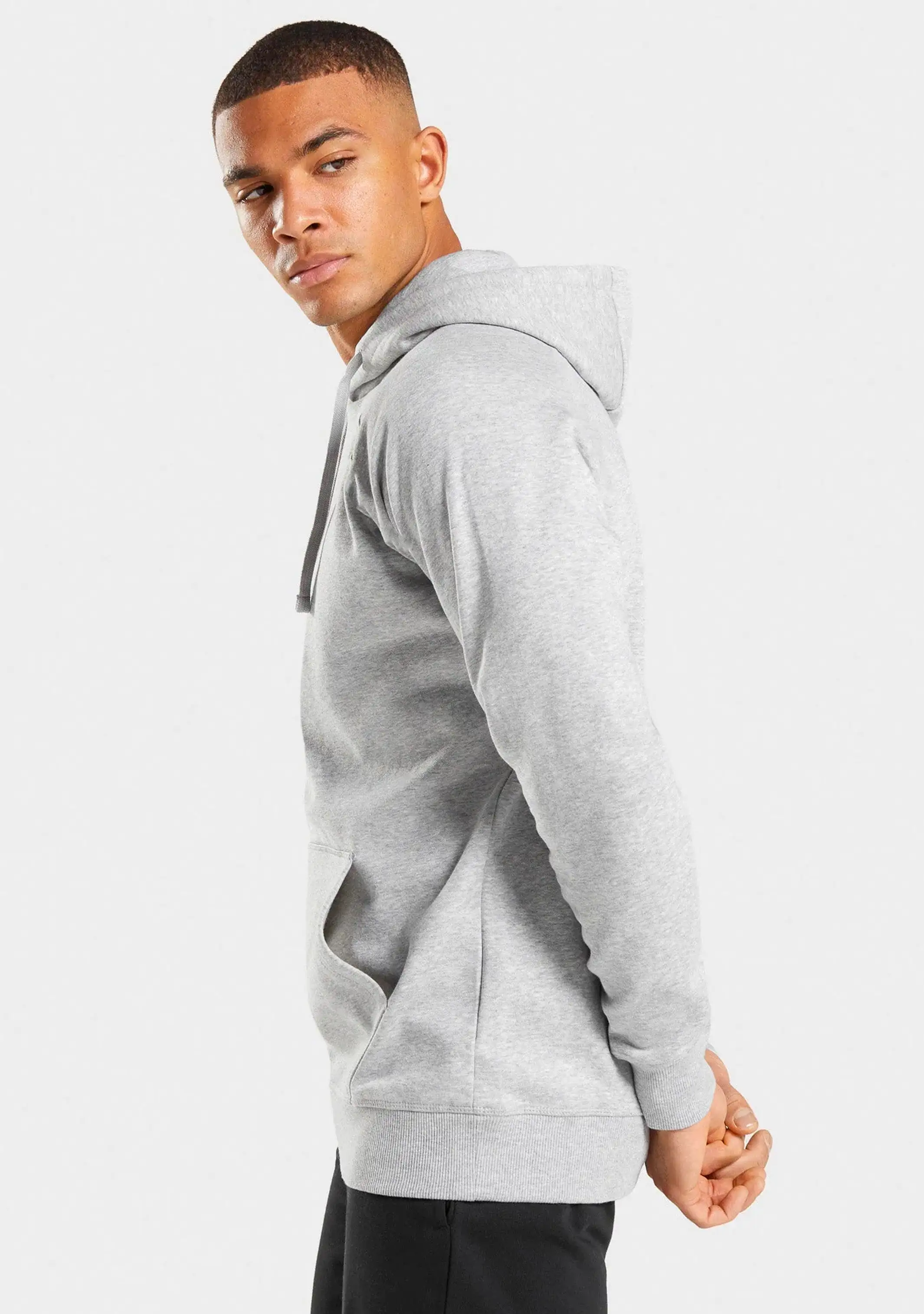 Champion Mens Script Hoodie Grey <br> AY79N A3R