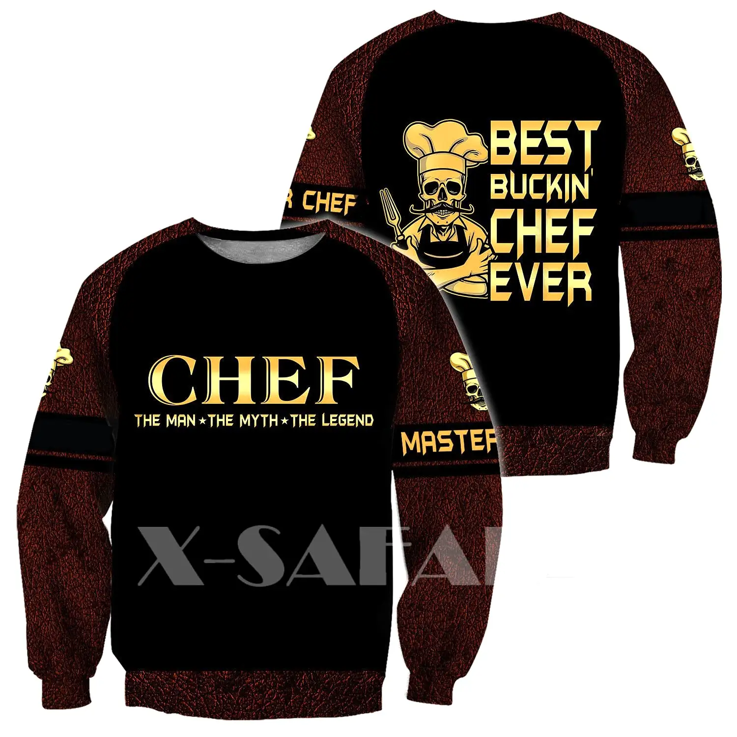 CHEF 3D ALL OVER PRINTED MEN AUTUMN HOODIE CUSTOM NAME - T-SHIRT DESIGN