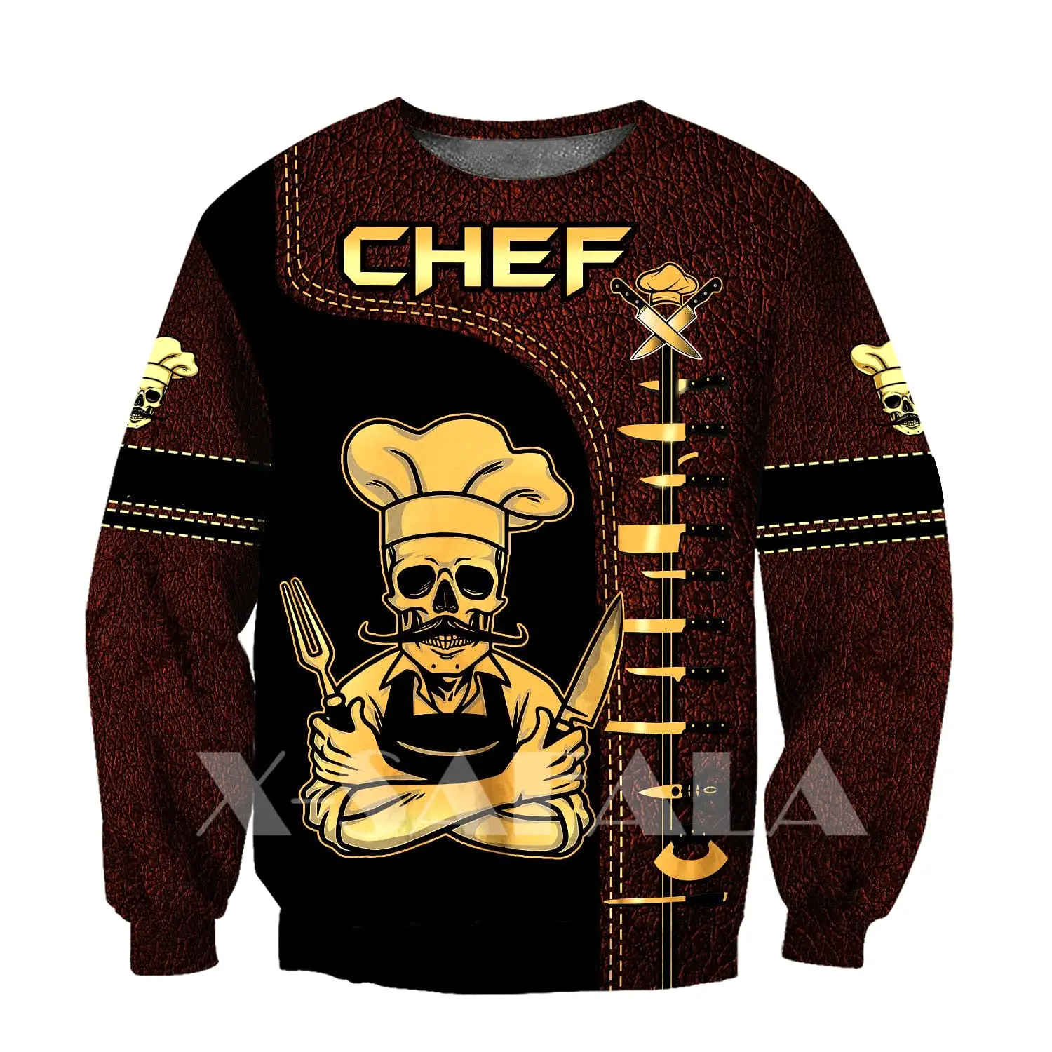 CHEF 3D ALL OVER PRINTED MEN AUTUMN HOODIE CUSTOM NAME - T-SHIRT DESIGN