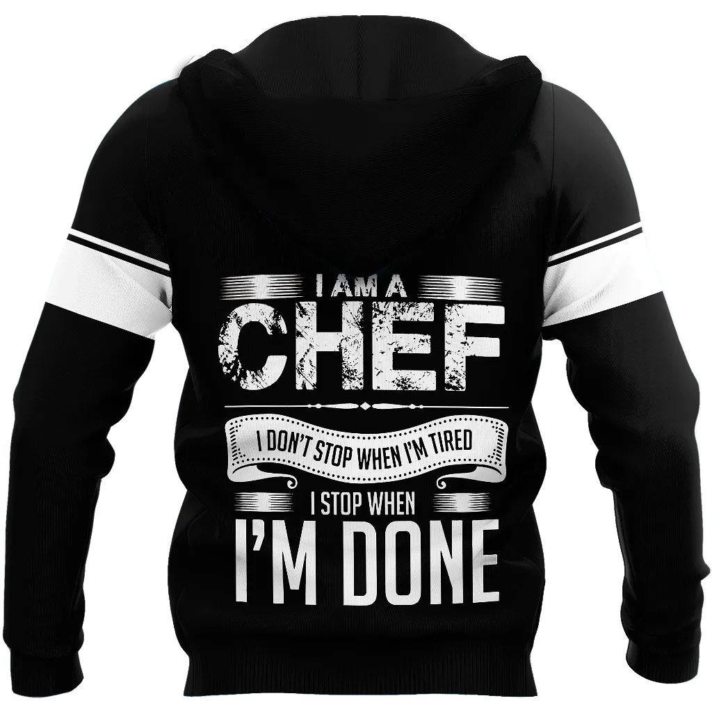 Chef 3D All Over Printed Men Autumn Hoodie Custom Name - T-SHIRT DESIGN